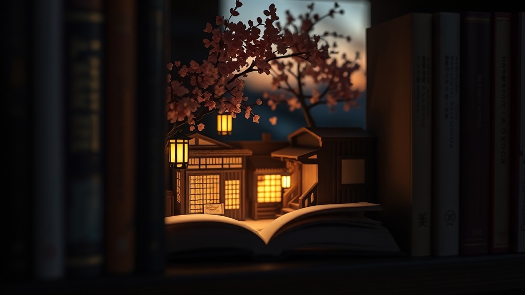 Japanese Street book nook kits
